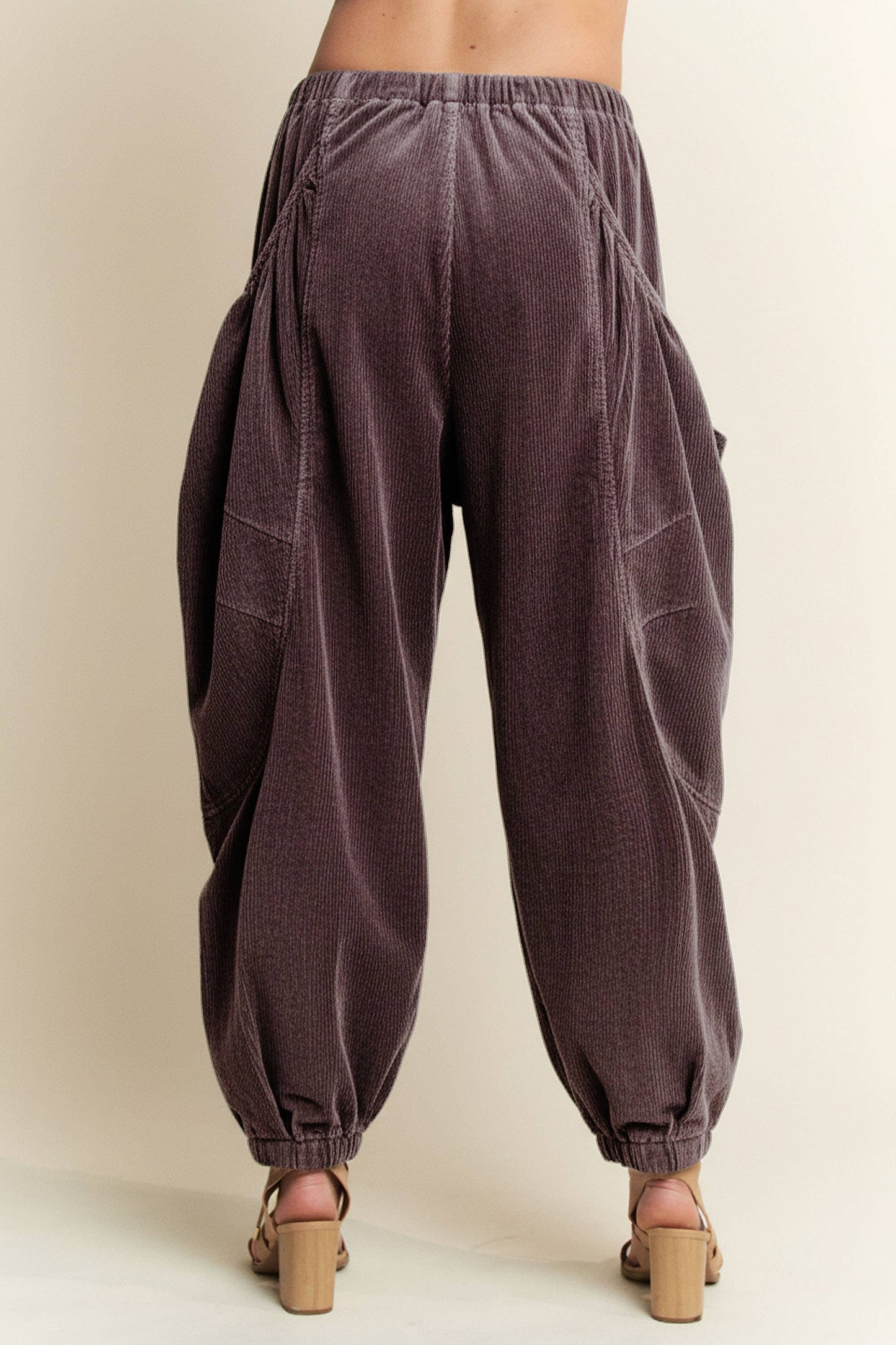 RELAXED CORDUROY BARREL POCKET PANTS