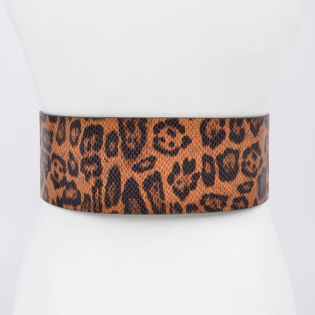 Leopard Big Buckle Belt