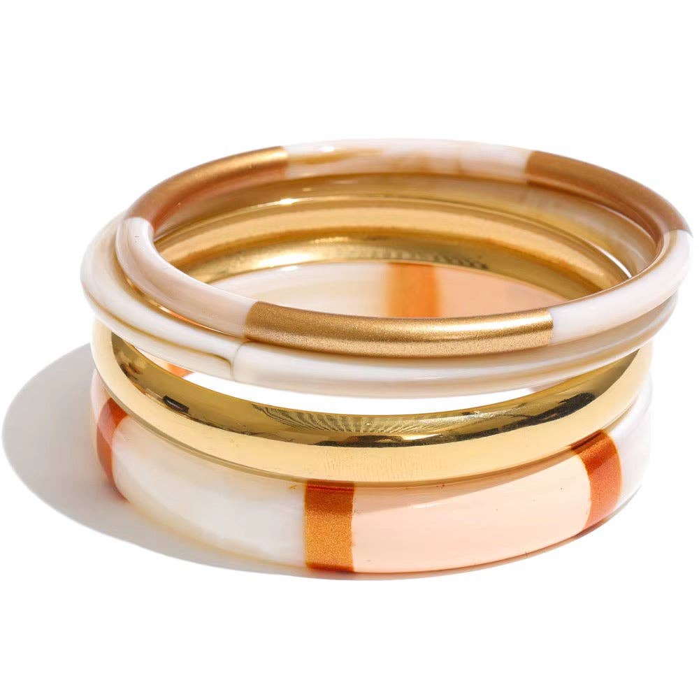 Socialite Bangle Set Beige