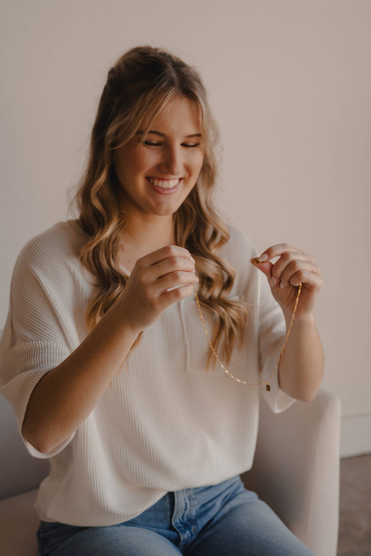 With You Mini Tag Necklace | Christian Jewelry