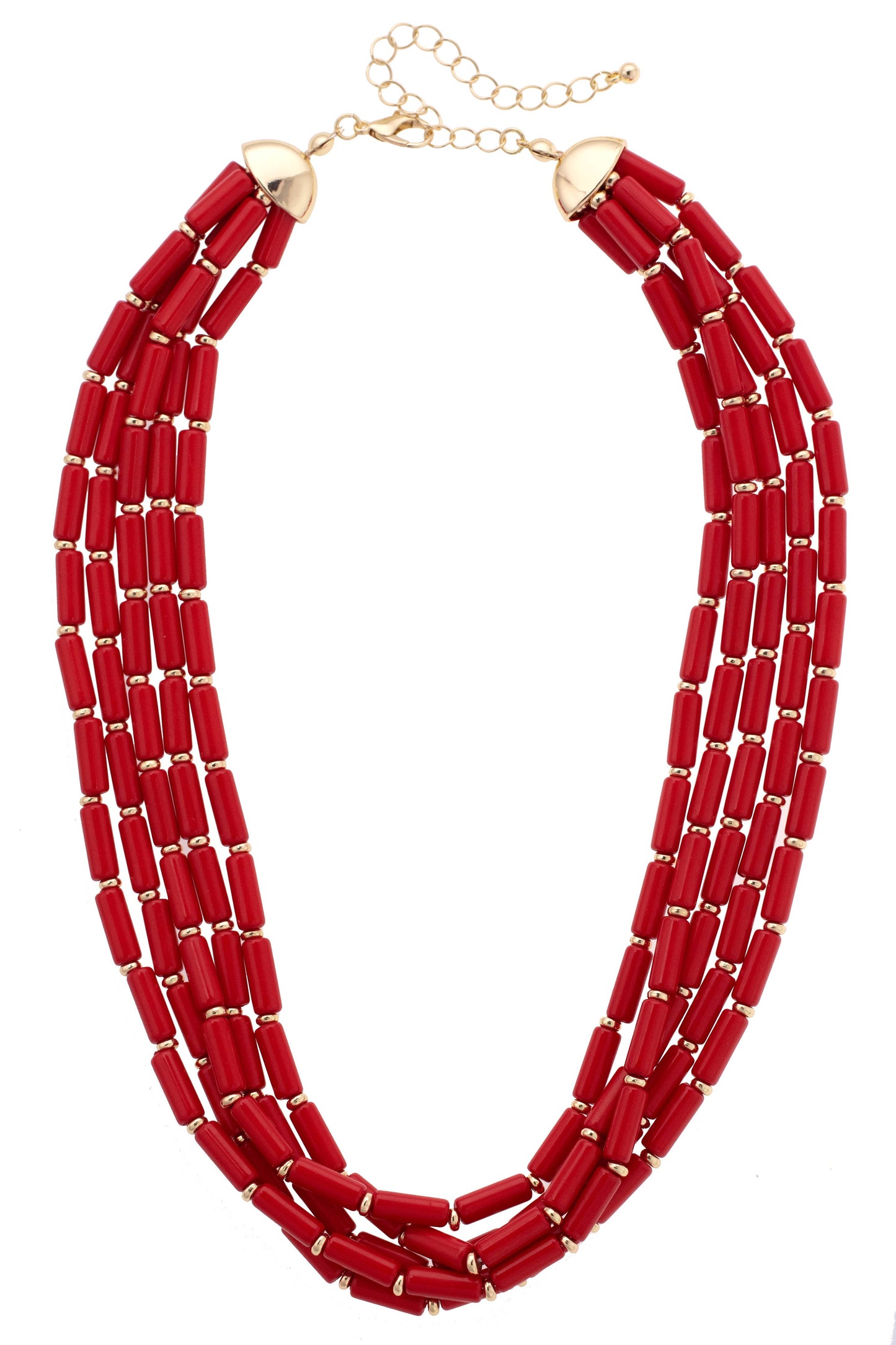 Santorini Multi-Strand Beaded Necklace