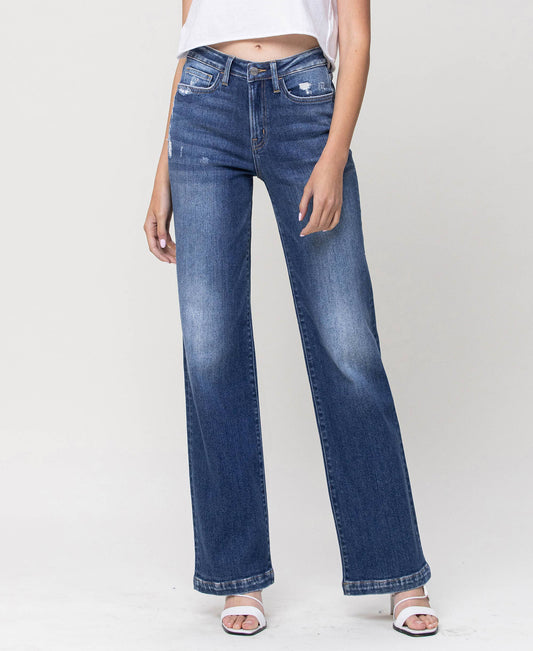 HIGH RISE WIDE LEG JEANS Y3840