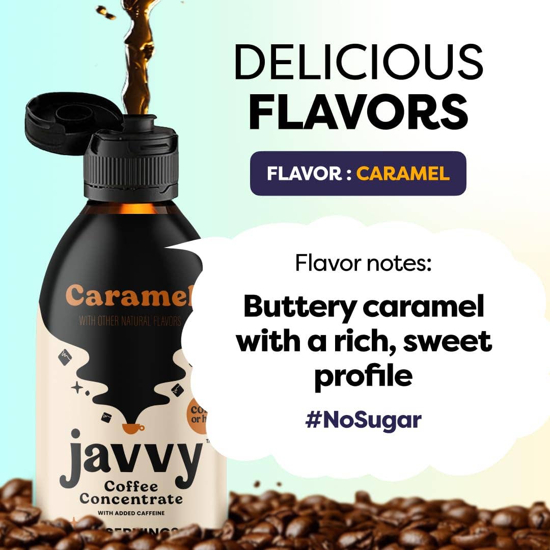 Javvy Caramel Cold Brew Coffee Concentrate