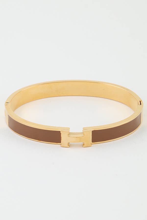 Bright H Cuff Bracelet BDBA327